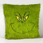 The Grinch Dr. Seuss Throw Pillow Green Faux Fur Face Holiday Christmas Ruz. Fixed Price $32.89.