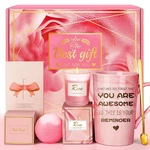 Pink Self Care Spa Gift Basket Set For Women 1 Pack. Fixed Price $26.98.