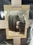 Dawson Forte Cashmere Throw Sterling 76.5 Inch By 57 New Sealed Bag. Fixed Price $79.99.