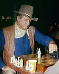 El Dorado John Wayne Playing Chess On Set Great Candid The Duke 11X14 Photo. Fixed Price $19.99.