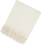 Home Throw Blanket With Decorative Fringe 100% Pure Cashmere Ultra Soft Accent. Fixed Price $283.99.