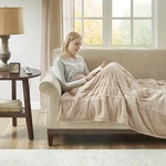 Woolrich Oversized Luxury Cozy Plush To Berber Heated Throw 60 70IN. Fixed Price $98.00.