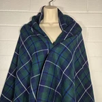 Vtg Pendleton Pure Virgin Plaid Blanket Shawl Wrap 33.5X63 Usa Woolen Mills. Fixed Price $54.07.