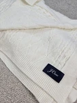 J. Crew Throw Blanket 50 X 70 Snow Cable Knit Oversized Warm Big Winter. Fixed Price $33.60.