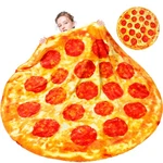 Pizza Double Sided Giant Adult Round Realistic Food Throw Wrap Blanket 80 Inch. Fixed Price $39.45.