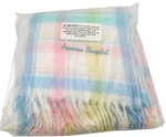 Soft Pastel Plaid Throw Blanket With Fringe Design Sparrow Hospital Logo New. Fixed Price $14.85.