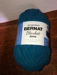 New Bernat Yarspirations Blanket Extra Yarn Velveteal 10.5 OZ/97 Yards. Fixed Price $10.00.