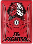 Disney Star Wars Darth Knight Tie Fighter Silky Soft Throw Blanket 46 In X 60. Fixed Price $32.99.