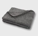 50"X60" Shiny Waffle Chenille Knit Throw Blanket Charcoal Gray - Evergrace. Fixed Price $15.95.