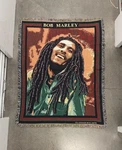 Vintage Bob Marley Rug Barn Blanket Throw Tapestry (59X45) Rare Made Usa. Fixed Price $99.99.