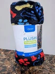 Interior By Design-colorful Dog Printed Faux Fur Soft Plush Throw 50'X60' New. Fixed Price $14.90.