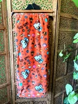 Hello Kitty Orange Milk Shake Hamburger Soft Plush Throw Blanket 60" X 70". Fixed Price $36.00.