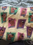 Vintage 2001 Scooby-doo Fleece Throw Blanket Cartoon Network 45X60 Yellow. Fixed Price $29.99.