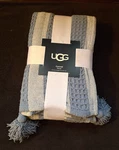 Nwt Ugg Conrad Throw Blanket 50 X 70 Succulent Blue Soft Cozy Corner Tassels. Fixed Price $34.90.