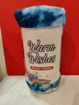 Christmas Plush Throw Rachel Warm Wishes Santa Deer 50' X 60 " New. Fixed Price $15.95.