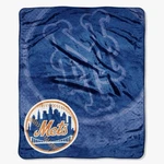New York Mets Mlb Royal Plush Raschel Throw Blanket 50" X 60" By Northwest 2018. Fixed Price $25.00.