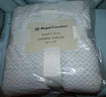 Regal Comfort Silver Fox Sherpa Throw 50" 70" Nwt. Fixed Price $10.00.