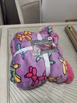 Comfort Bay Microlight Berber Balloon Animal Throw Blanket 50X60IN Purple Multi. Fixed Price $12.00.