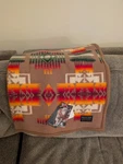 Pendleton Chief Joseph Muchacho Crib Blanket Khaki Made In Usa. Fixed Price $95.00.