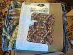 New No Sew Throw Diy Blanket Kit Fleece Finish 43" X 55" Mossy Oak Break-up Camo. Fixed Price $40.32.