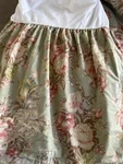 Ralph Lauren Charlotte Twin Bed Skirt Vintage Green Floral French Shabby Chic. Fixed Price $80.00.