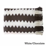Chevron Knitted Throw Lounge Rug Blanket Shawl Living Bedding Yellow Aqua Mint. Fixed Price $37.55.