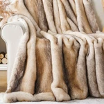 Faux Fur Throw Blanket 60 X80 Soft Cozy Warm Luxury Mink Battilo Home Large Sofa. Fixed Price $179.99.