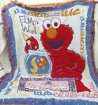 Elmo's World Woven Tapestry Throw Blanket. Fixed Price $75.00.