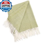 Saro Lifestyle TH415.GS5060 Herringbone Throw, Grass, 50"X60". Fixed Price $37.79.