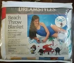 Vintage California Raisins 80S Beach Throw Blanket 45X72 Dreamstyles Usa. Fixed Price $29.99.