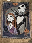 The Nightmare Before Christmas Jack Skellington Tapestry Throw Blanket Afghan. Fixed Price $39.99.