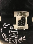 Victoria Secret Pink Sherpa Blanket /throw Black Multi 60 X 72 Nip. Fixed Price $119.98.