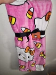 2024 Hello Kitty Pink Halloween Candy Corn Plush Throw Blanket 60 X 70 Nwt. Fixed Price $59.99.