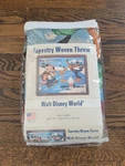 Walt Disney World Tapestry Woven Throw Blanket 60X 50 Ice Skating Mickey - New. Fixed Price $24.58.