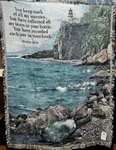 Simply Home Ocean Track Of Sorrows Psalm 56:8 Afghan Throw Blanket 50" X 70" New. Fixed Price $50.00.