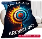 Archery Sports Throw Soft Cozy Warm Fuzzy Fleece Flannel I Just. Fixed Price $36.23.