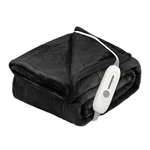 Jiameiding Electric Heated Blanket Throw, Super Soft Flannel 50" Black. Fixed Price $50.05.