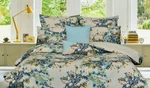 Tribeca Living Floral Printed King Cotton Sateen Duvet Cover Set, 300 Thread .... Fixed Price $106.27.
