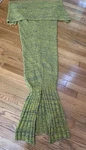 Girls Teens Blanket Mermaid Tail Knitted Sleeping Bag Yellow Blue. Fixed Price $10.00.