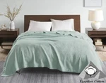 Madison Park Liquid Cotton Blanket, Twin, Seafoam. Fixed Price $34.50.