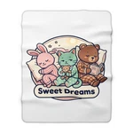 Sweet Dreams Trio Cuddle Animals Sherpa Blanket Cozy Fleece Throw. Fixed Price $45.99.