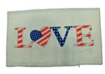 Patriotic Love Spelled With Stars & Stripes Throw Pillow Cover Flag Design Zippr. Fixed Price $9.99.