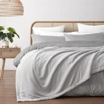 Serene Hudson Fleece And Sherpa Reverse Blanket (grey) - Queen/king (240X250CM). Fixed Price $131.21.