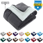 Large Fluffy Sherpa Fleece Blanket Ultra Soft Reversible Warm Sofa Bed Throws. Fixed Price $13.59.