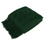 Decorative Fringe Throw Blanket For Couch Bed Sofa Soft Texture Knitted. Fixed Price $21.99.