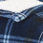 Sunbeam Heated Electric Blue Plaid Sherpa & Microplush Throw Blanket, Warming. Fixed Price $45.88.