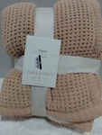 Threshold 50X60IN Throw Blanket Brown Waffle Sherpa Reverse. Fixed Price $16.95.