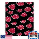 Naruto Shippuden Akatsuki Throw Blanket - High Quality, Licensed Anime. Fixed Price $46.01.