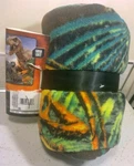 Jurassic World T-rex Velociraptor Dinosaur Throw Blanket 46IN 60IN New With.... Fixed Price $12.50.