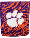 College Covers Clemson Tigers Raschel Throw Blanket, 60 In By 50. Fixed Price $37.99.
